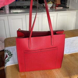 Banana Republic Red Tote Shoulder Bag